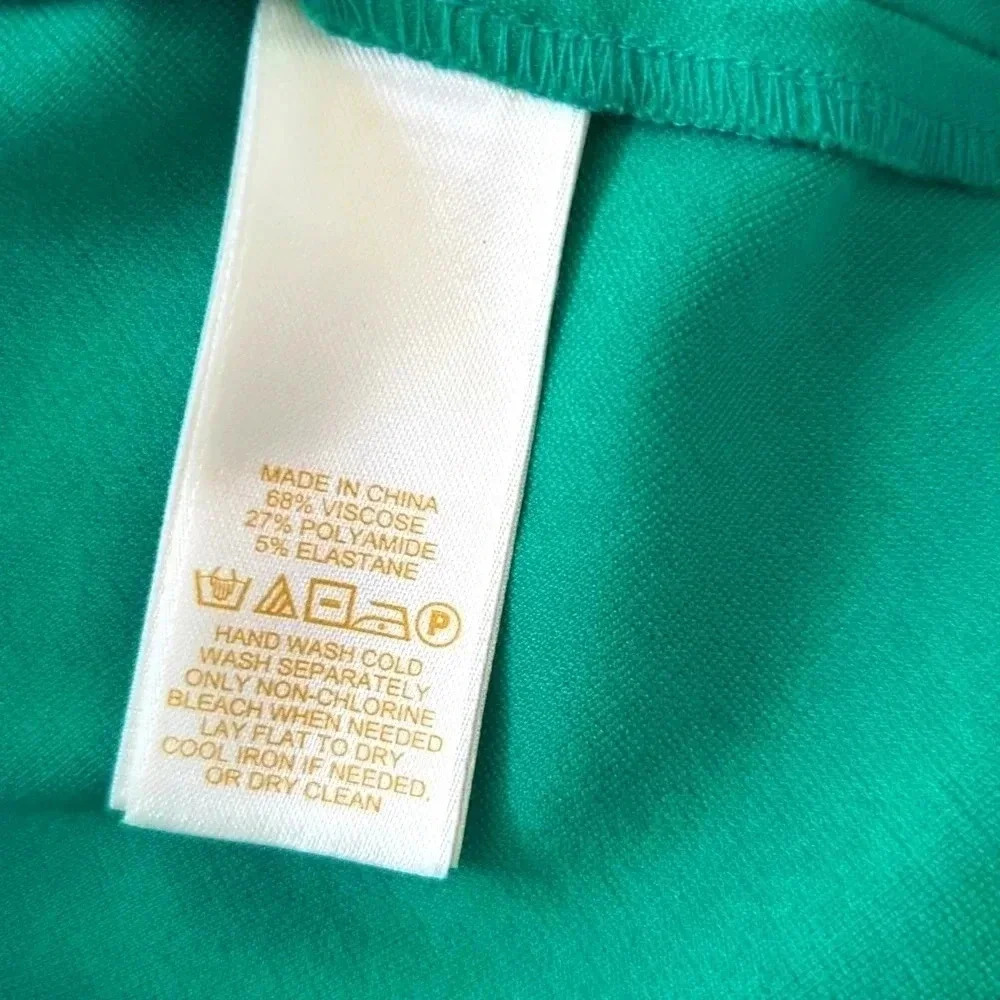 Kate Spade Green Ponte Knit Midi Short Sleeve Dress - Picture 7 of 7